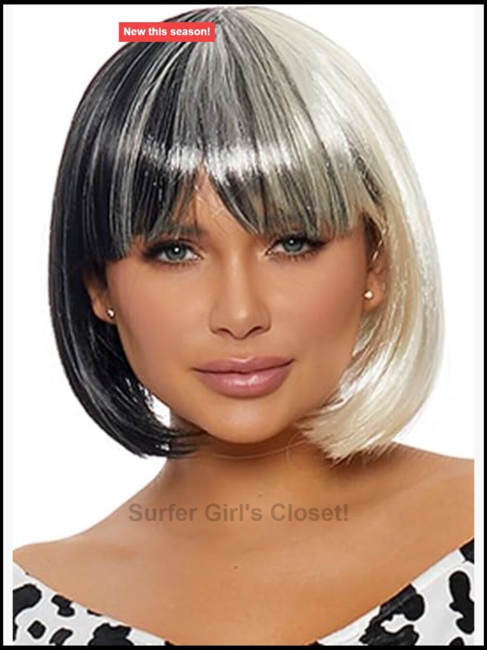 Womens Cruella Deville Wig Costume Accessory One Size